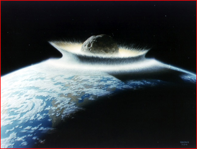 Meteorite In Space. space may Meteorite+earth